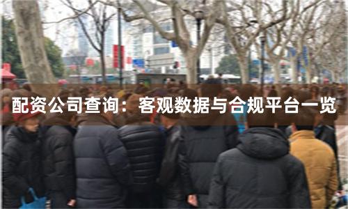 配资公司查询:客观数据与合规平台一览