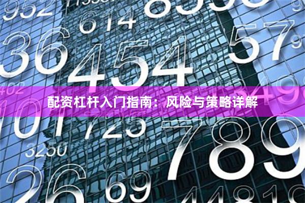 配资杠杆入门指南：风险与策略详解